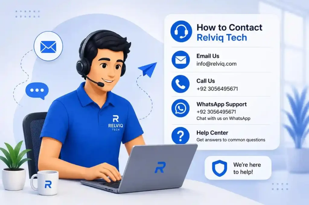 Relviq Tech customer support illustration