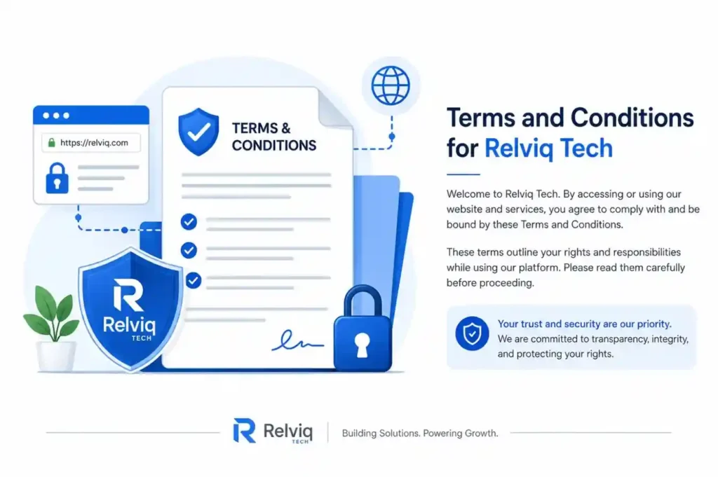 Terms and Conditions illustration for Relviq Tech