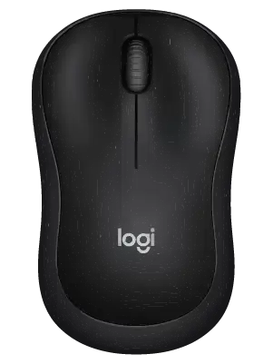 Pink Logitech M220 Silent wireless mouse top view on a white background.